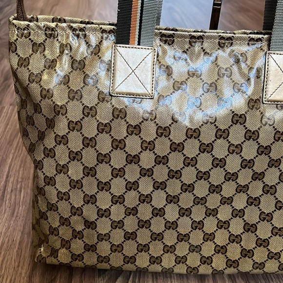 A309- 💯%authentic Gucci crystal shoulder bag - Picture 8 of 16
